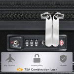 MGOB 24 Inch Luggage, Suitcases with Spinner Wheels, Checked Luggage with TSA Lock, Hard Case Luggage with Expandable, Black Lightweight Luggage - Image 2